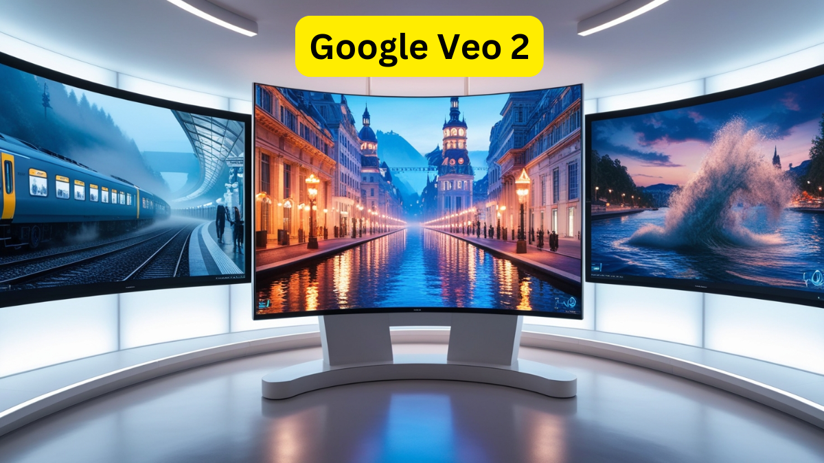 Dynamic video editing interface demonstrating the capabilities of Google Veo 2 AI tool in action.